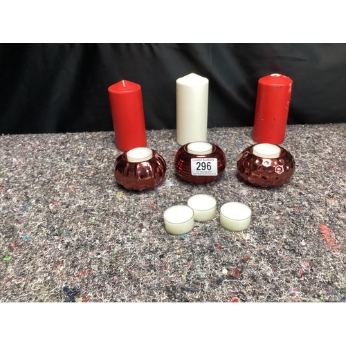 296 - Various Candles & LED Candles