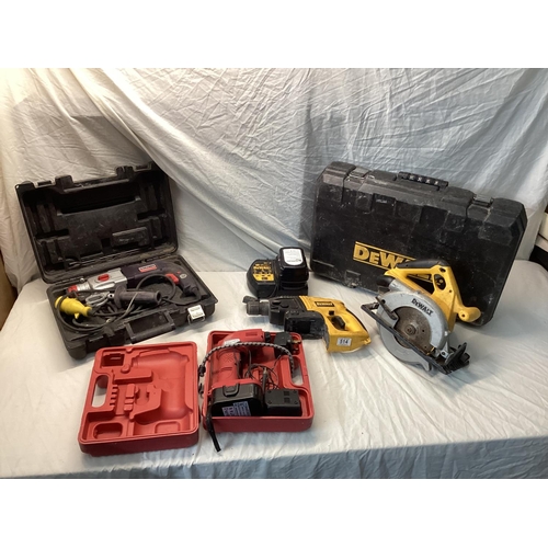 514 - Lot of Various Tools including Dewalt Power Tools