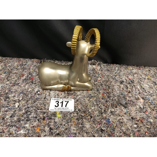 317 - Silver Plated Ram