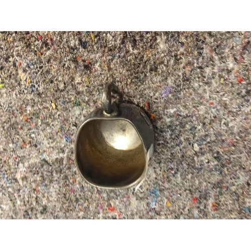 320 - 19th Century Silver Goblet Detailing a Spaniel Chasing a Butterfly