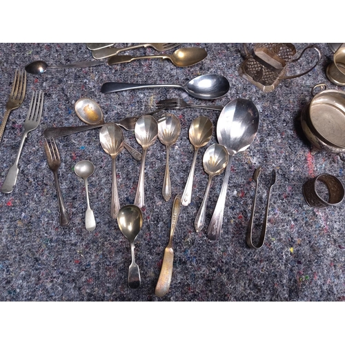 321 - Large Lot of Assorted Silver Plate Items