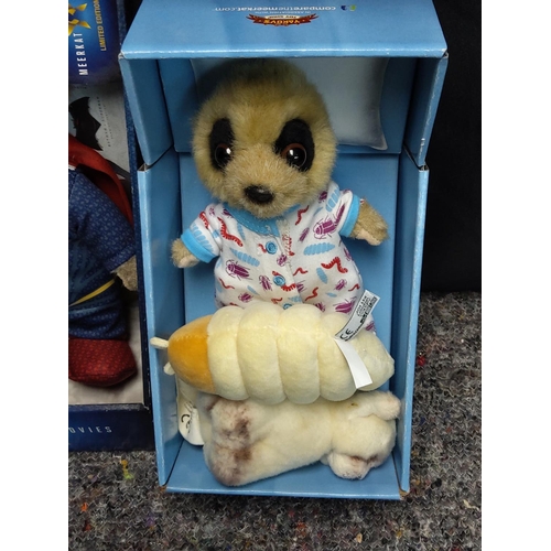 339 - Lot of 4 Mint Meerkat Soft Toys