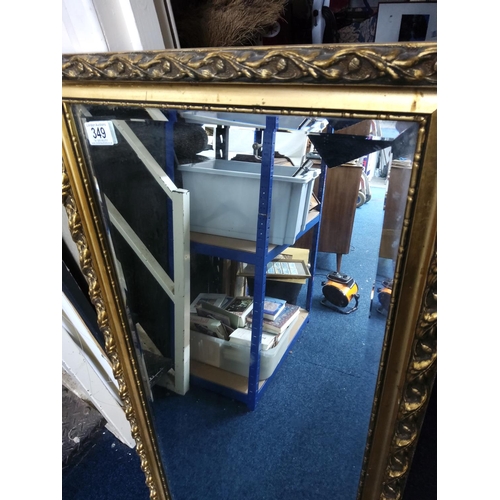 349 - Vintage Good Quality Bevelled Mirror Size-?