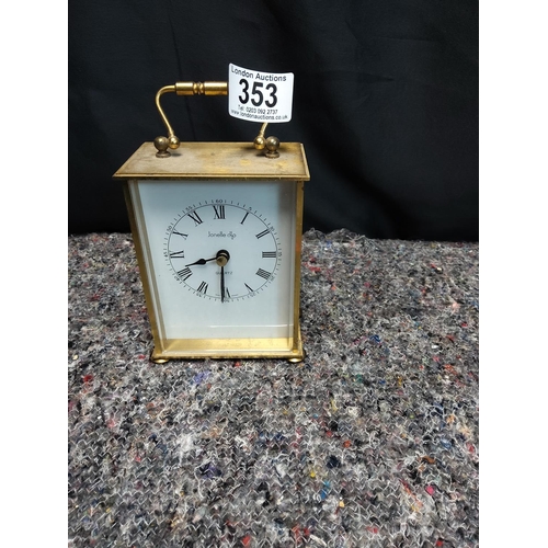 353 - Brass carriage clock