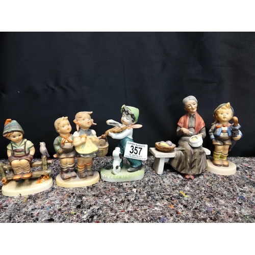 357 - Lot of 5 Goebel Figurines and 3 Similar