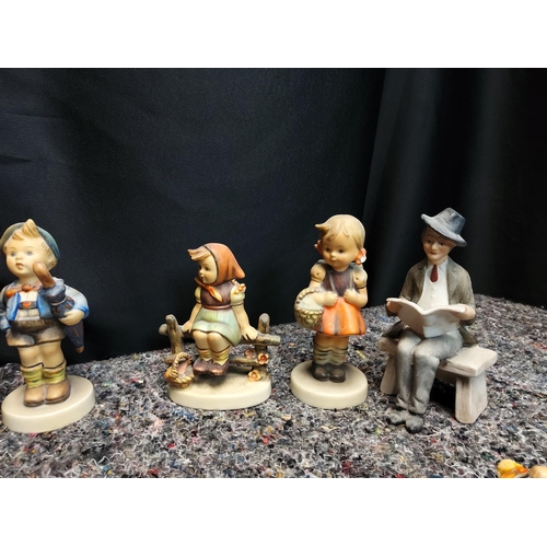 357 - Lot of 5 Goebel Figurines and 3 Similar