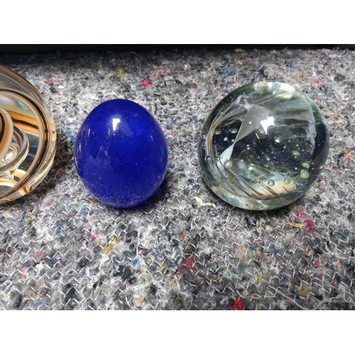 383 - Assorted Paperweights incl. Gozo Glass