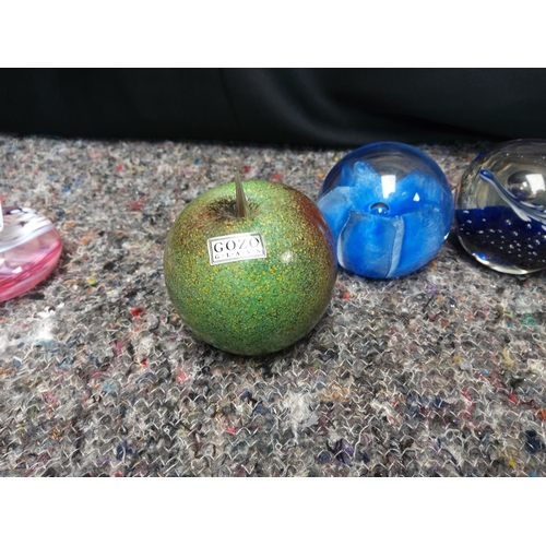 383 - Assorted Paperweights incl. Gozo Glass