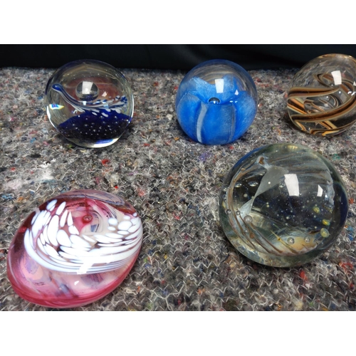 383 - Assorted Paperweights incl. Gozo Glass