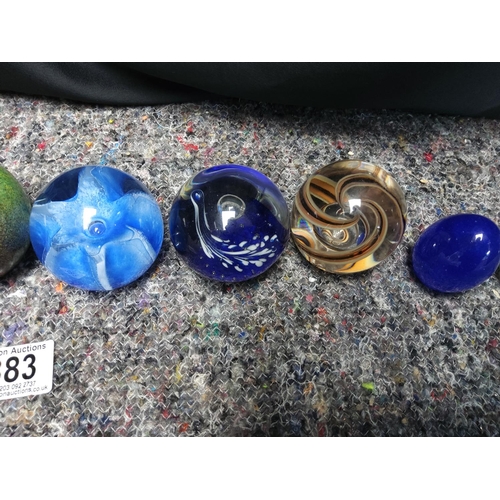 383 - Assorted Paperweights incl. Gozo Glass