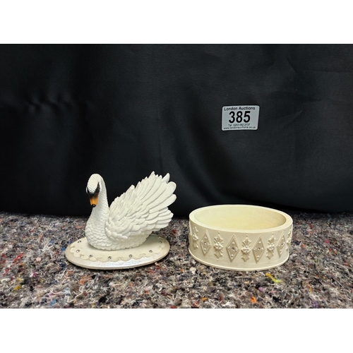 385 - Leonardo Collection Swan Trinket Pot