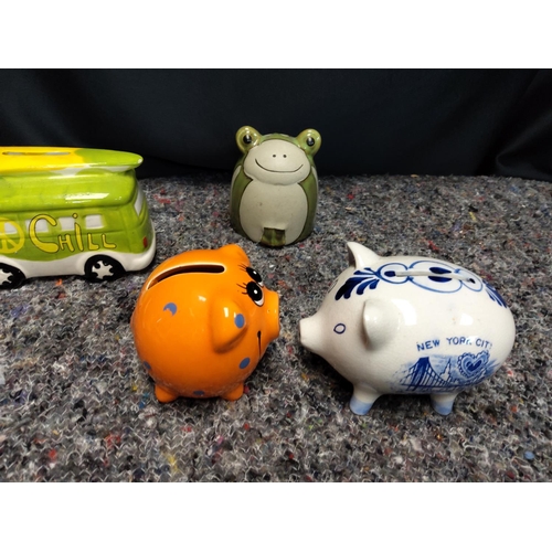 388 - Lot of Assorted Piggy Banks