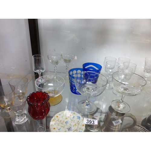 393 - Good Shelf of Antique, Vintage and Collectable Glass