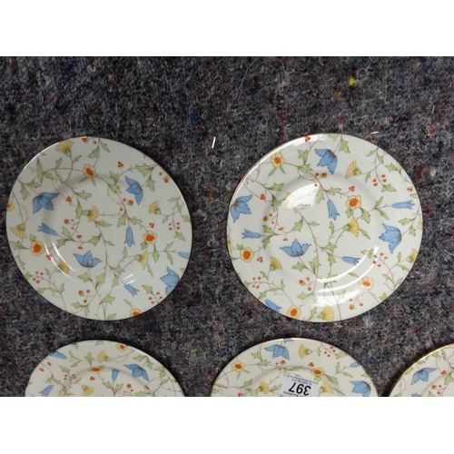 397 - Lot of 5 Art Deco Royal Doulton Side Plates