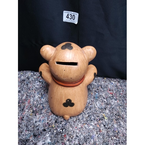 430 - Ceramic Teddy Bear Savings Bank