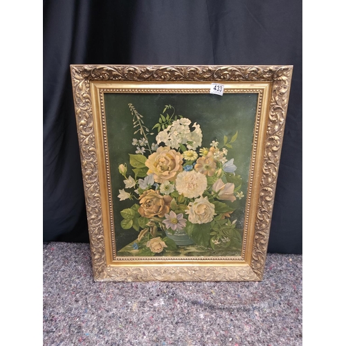 433 - Edith Todd -Still Life-Flowers-51cm x 62cm Framed