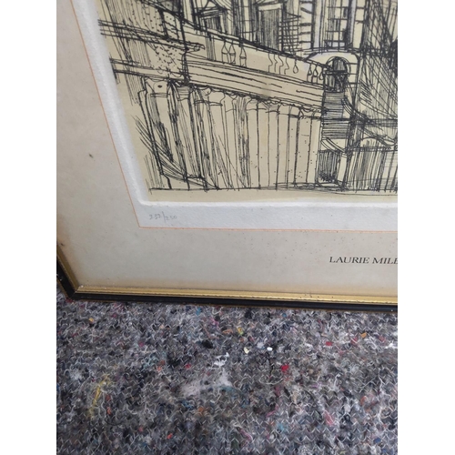 434 - The New Stock Exchange-Richard Beer-1960s Signed Limited Edition Etching-232/250- (50cm x 61cm)