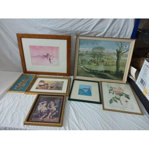 468 - Lot of Various Paintings and Prints