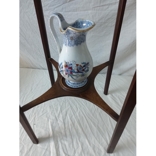 490 - Arts and Crafts Wash Stand with Washbowl and Jug