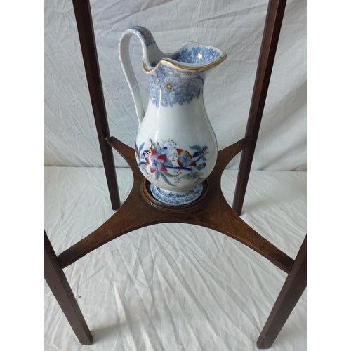 490 - Arts and Crafts Wash Stand with Washbowl and Jug