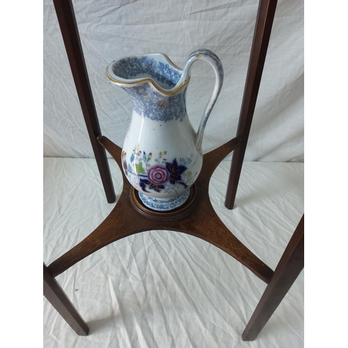 490 - Arts and Crafts Wash Stand with Washbowl and Jug