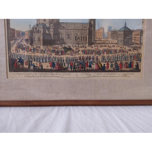 503 - “A perspective view of the cathedral church and grand procession of the host at Florence” published ... 