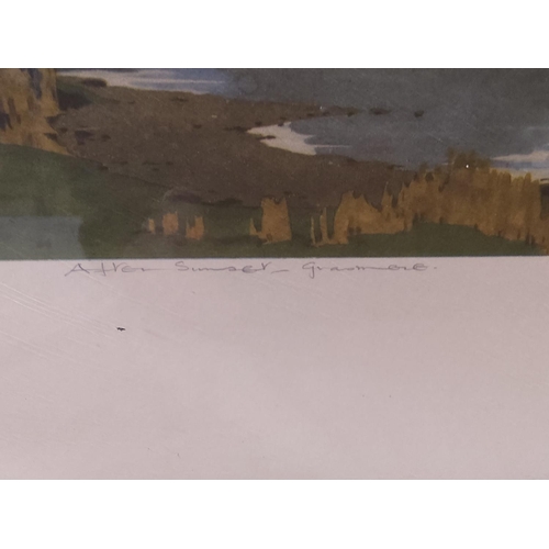 505 - WILLIAM HEATON COOPER (1903-1995) 'After Sunset, Grasmere'-Pencil Signed Print- 63cm x 53cm