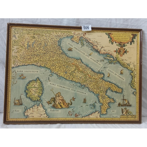 506 - 2 Vintage Framed Maps