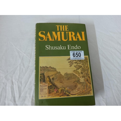 650 - The Samurai: Endo Shusaku First Edition