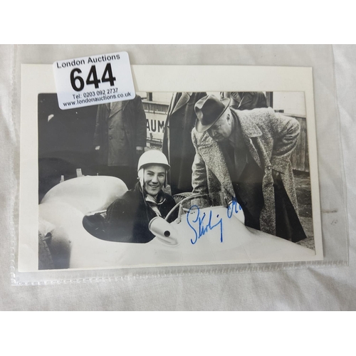 644 - Stirling Moss Signed Photograph