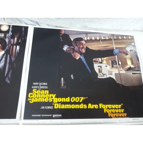 645 - James Bond-8 Reproduction Lobby Cards-Diamonds are Forever