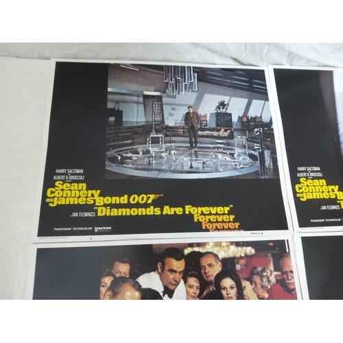 645 - James Bond-8 Reproduction Lobby Cards-Diamonds are Forever