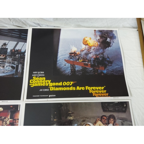 645 - James Bond-8 Reproduction Lobby Cards-Diamonds are Forever