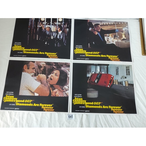 645 - James Bond-8 Reproduction Lobby Cards-Diamonds are Forever