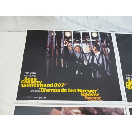 645 - James Bond-8 Reproduction Lobby Cards-Diamonds are Forever