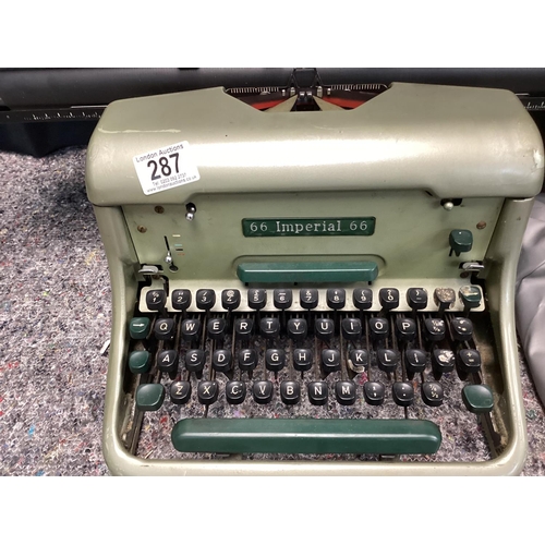 287 - 66 Imperial Vintage Industrial Typewriter