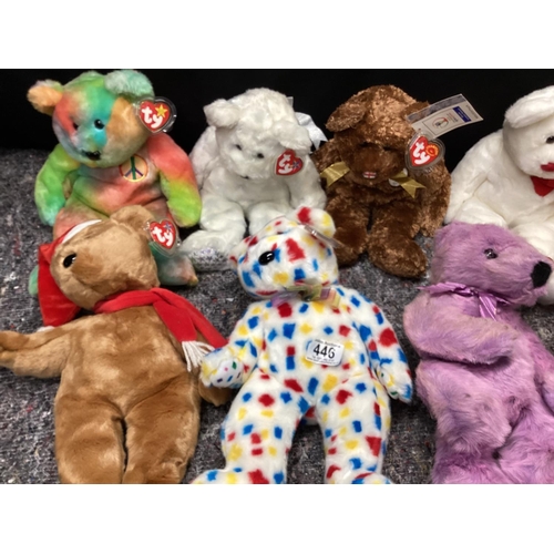 446 - Lot of Various TY Beanie Baby Toys