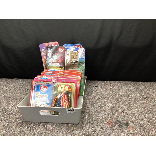 449 - Lot of Packaged TY Beanie Baby Toys