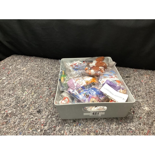 451 - Lot of TY Beanie Baby Mcdonalds Toys-Sealed