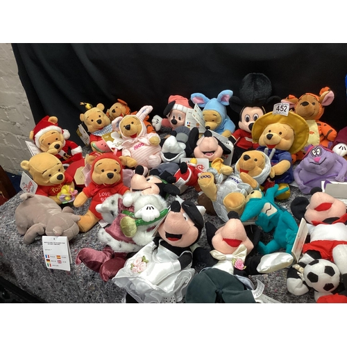 452 - Huge Lot of Official Disney Soft Toys