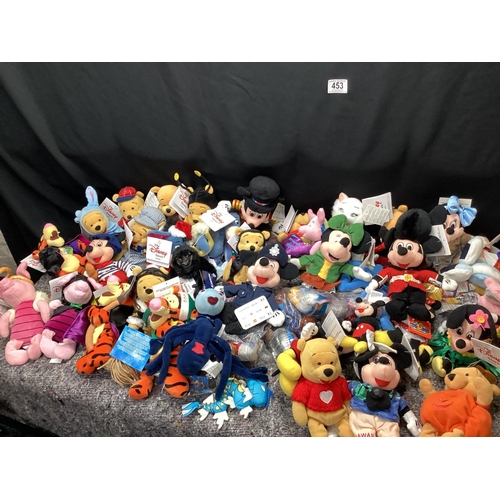 453 - Huge Lot of Official Disney Soft Toys-1990s