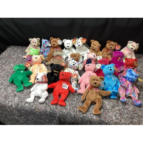 455 - Good Lot of TY Beanie Baby Bears