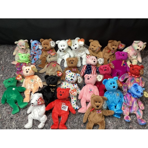 455 - Good Lot of TY Beanie Baby Bears