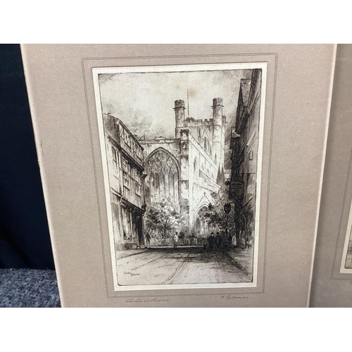 574 - Pair of Featherstone Robson Pencil Signed Etchings