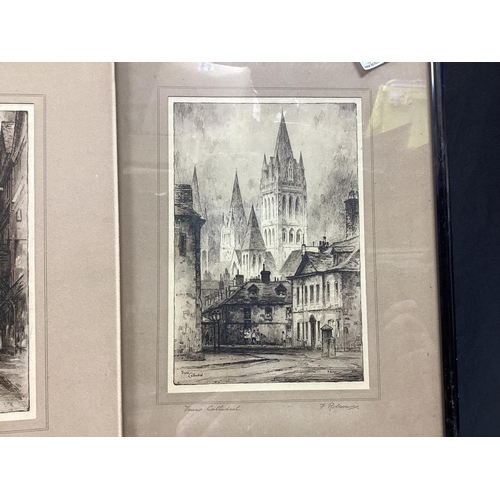 574 - Pair of Featherstone Robson Pencil Signed Etchings