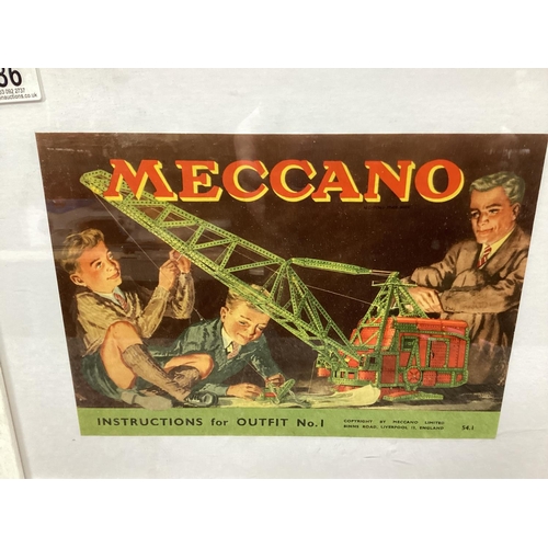 586 - Framed Meccano Print