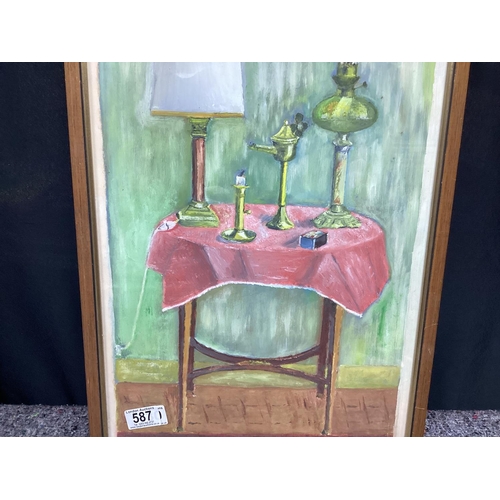 587 - Unsigned Still Life Painting