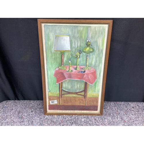 587 - Unsigned Still Life Painting