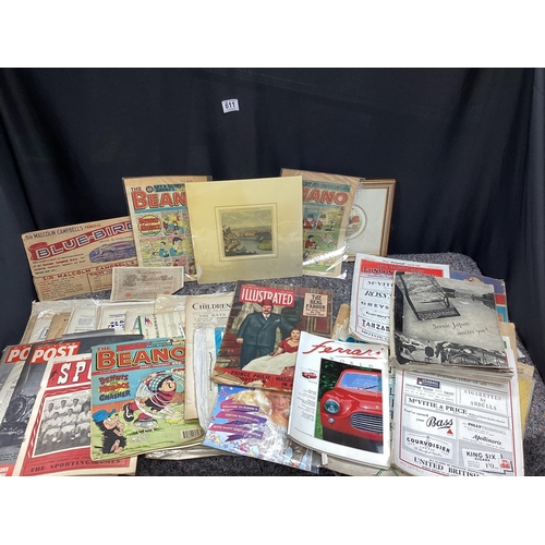 611 - Large Ephemera Lot to include 1930s Magazines etc