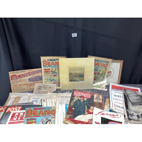 611 - Large Ephemera Lot to include 1930s Magazines etc